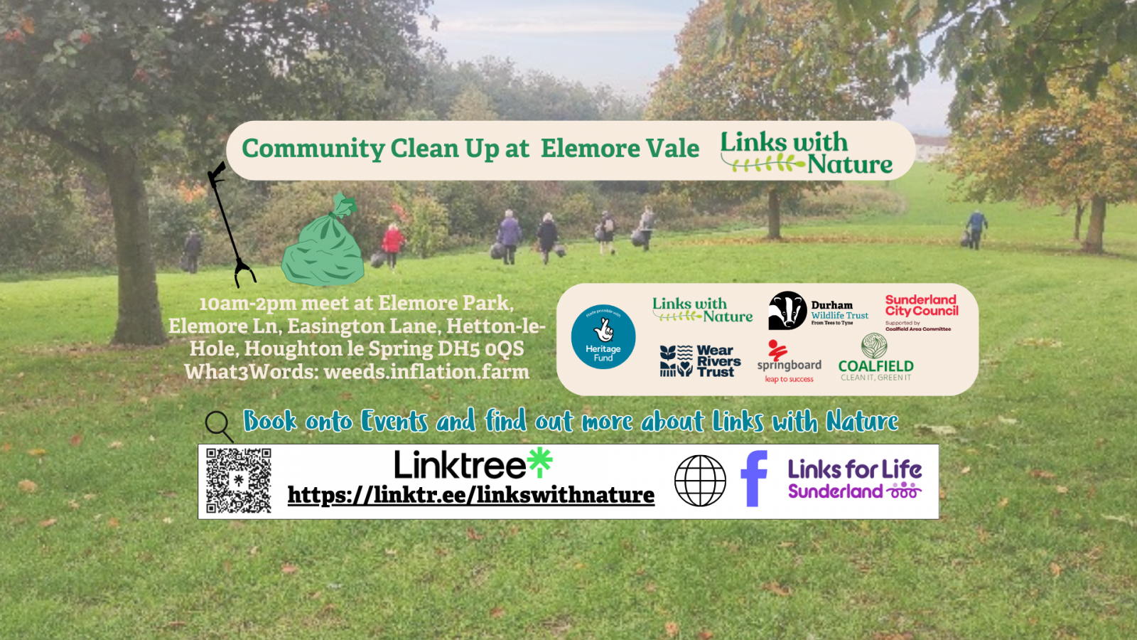 Elemore Vale Big Community Clean Up FB Banner 20th Jan Aspect Ratio 1600 900